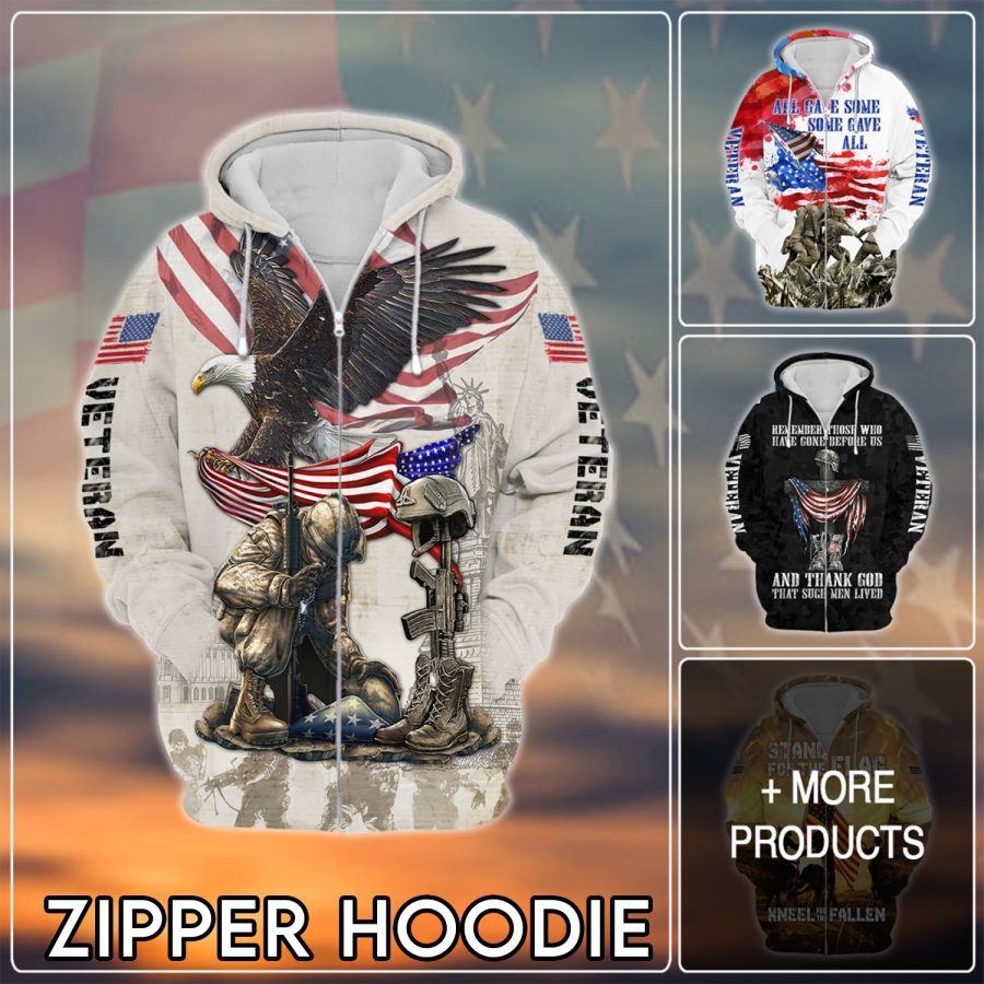 mk ads veteran Zipper Hoodie